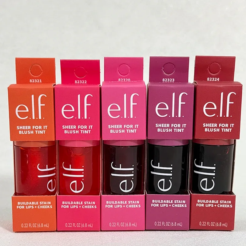 Elf Blush สำหรับริมฝีปากแก้ม Smooth Liquid Blush Two-ended ลิปสติกลิปกลอสแต่งหน้าติดทนนานสีชมพู Primer สำหรับ Pore Minimization — image 5