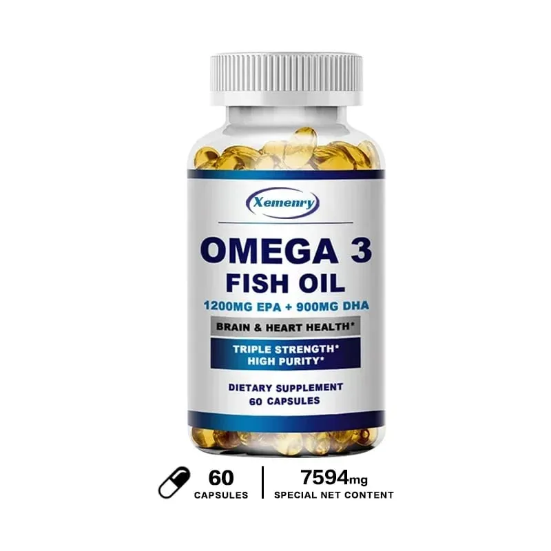 Minyak Ikan Omega 3 - Menyokong Sistem Saraf Otak Baik untuk Kardiovaskular & Kesihatan Kulit Antioksidan — image 10