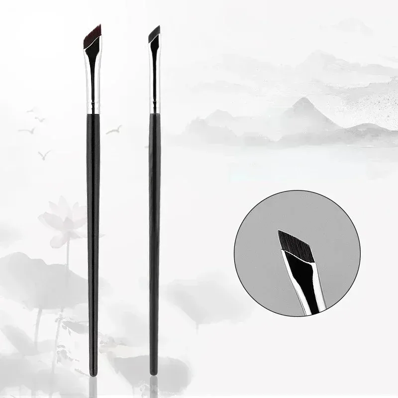 1-16ks Upgrade Blade štětec na oční linky Ultratenký jemný úhlový plochý štětec na obočí Tužka na obočí štětec na make-up štětec na přesné detaily
