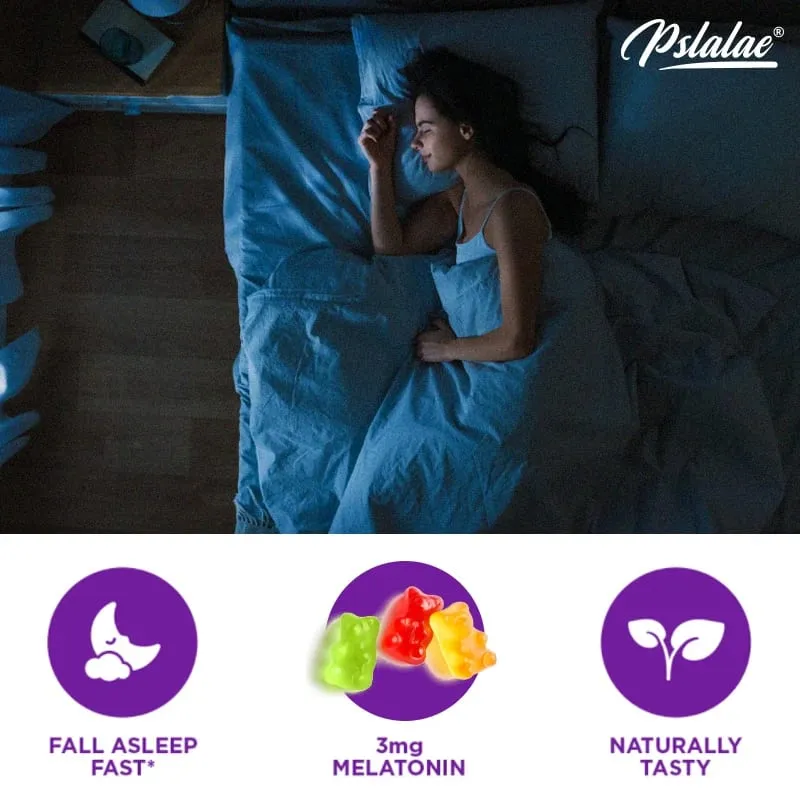 Sleep Gummies - พร้อมเมลาโทนิน L-Theanine - ช่วยการนอนหลับบรรเทาความเครียดส่งเสริมการนอนหลับอย่างรวดเร็วและเพิ่มคุณภาพการนอนหลับ — image 6