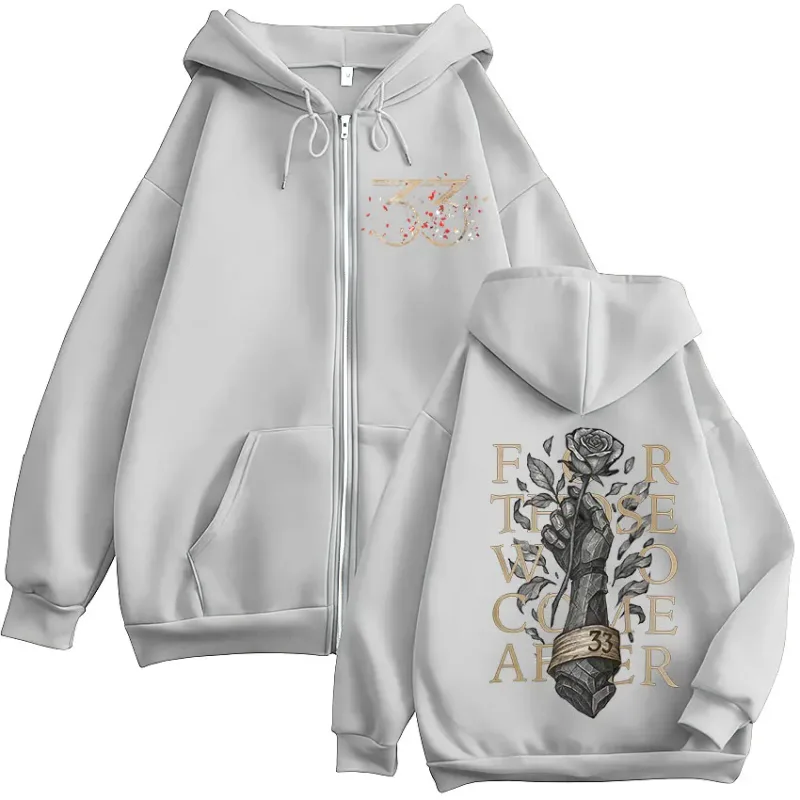 Game Clair Obscur Expedition 33 For Those Who Come After Zipper Hoodies Men Women Long Sleeves Zip Up Sweatshirts Jackets Coats — image 5