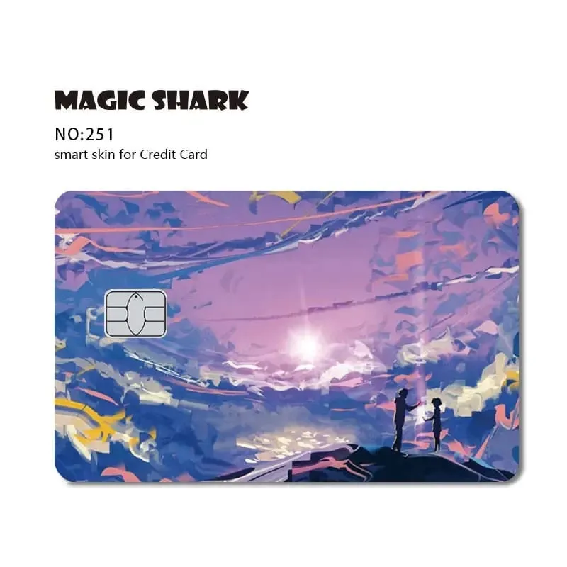 Magic Shark Dog Meme Hunter Snake Stonks 3M 무광택 PVC 전면 스티커 필름 커버 스킨 은행 직불 신용 카드 — image 16