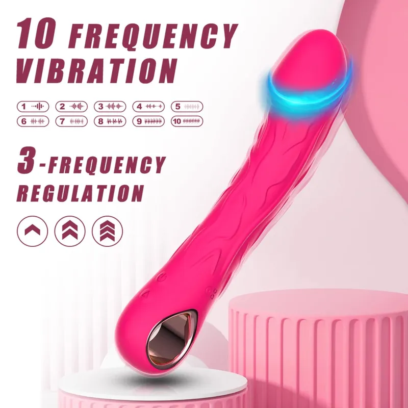 Stimolatore del clitoride del punto G delle donne del vibratore del pene Potente massaggiatore di vibrazione Bacchetta stimolatore del clitoride Giocattoli adulti del sesso Masturbatore — image 2