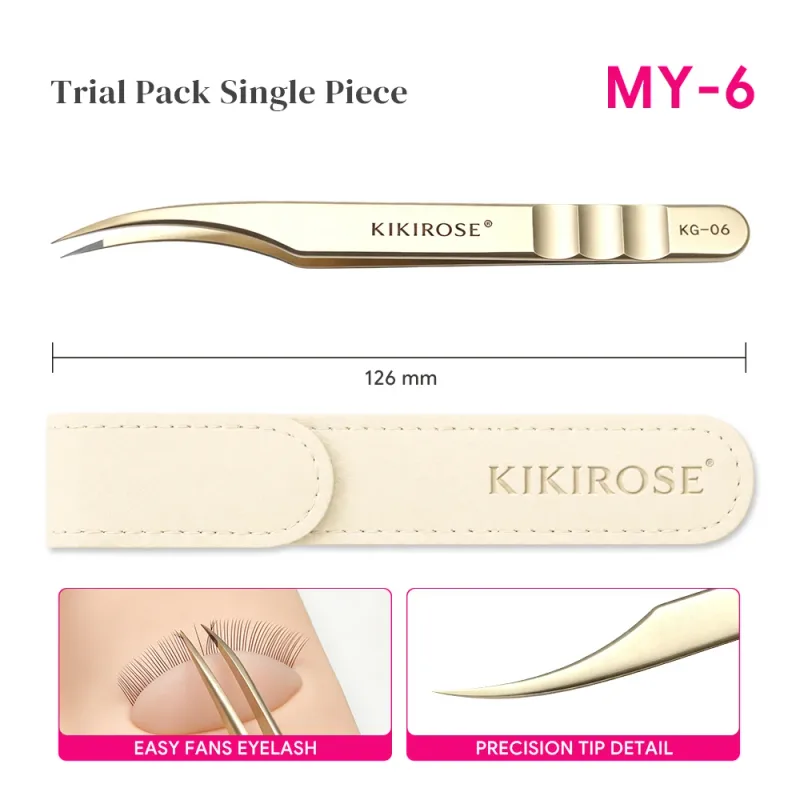 Applicateur de cils de précision, pincettes pour extensions de cils, cluster de faux-cils, outil de maquillage de Salon en acier inoxydable — image 12