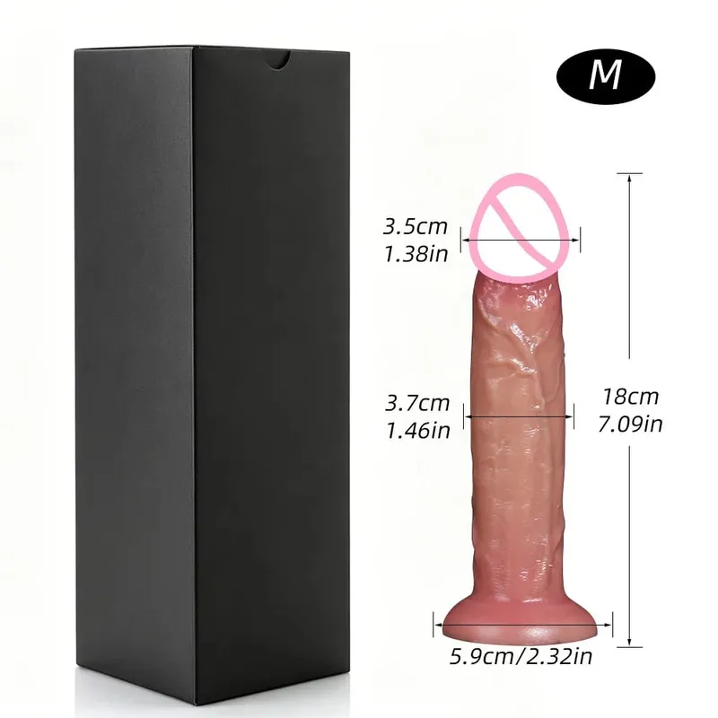 Realistischer Silikondildo mit Saugnapf G-Punkt Analdildos Strapon Dick Analplug Masturbator Erwachsene Sexspielzeuge für Frauen — image 21