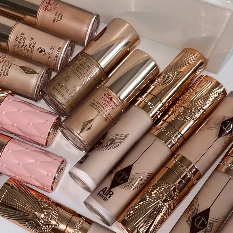 Charlotte dernier brillant à lèvres dodu hydraté Tilbury met en évidence le fond de teint liquide correcteur deux couleurs battement de coeur Blush maquillage — image 7
