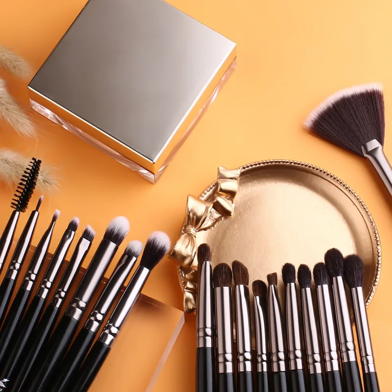 1/3 Chuyên Nghiệp Cổ Điển Tự Nhiên Mắt Trang Điểm Bộ Phấn Mắt Lông Mày Pha Trộn Màu Khói Đen Làm Đẹp Cọ Trang Điểm — image 3