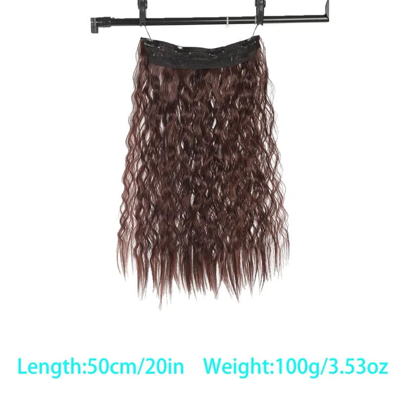 Synthetic corn beard curly hair extensions in three sizes wig head covers full top hair covers replacement for women's wigs — image 18