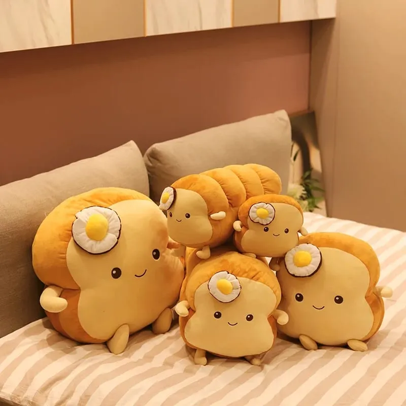 Oreiller en peluche créatif pour Toast, 25CM, mignon, pain doux Kawaii, jouet en peluche, Simulation de nourriture, poupée, oreiller de sommeil, coussin, cadeau pour enfants — image 7