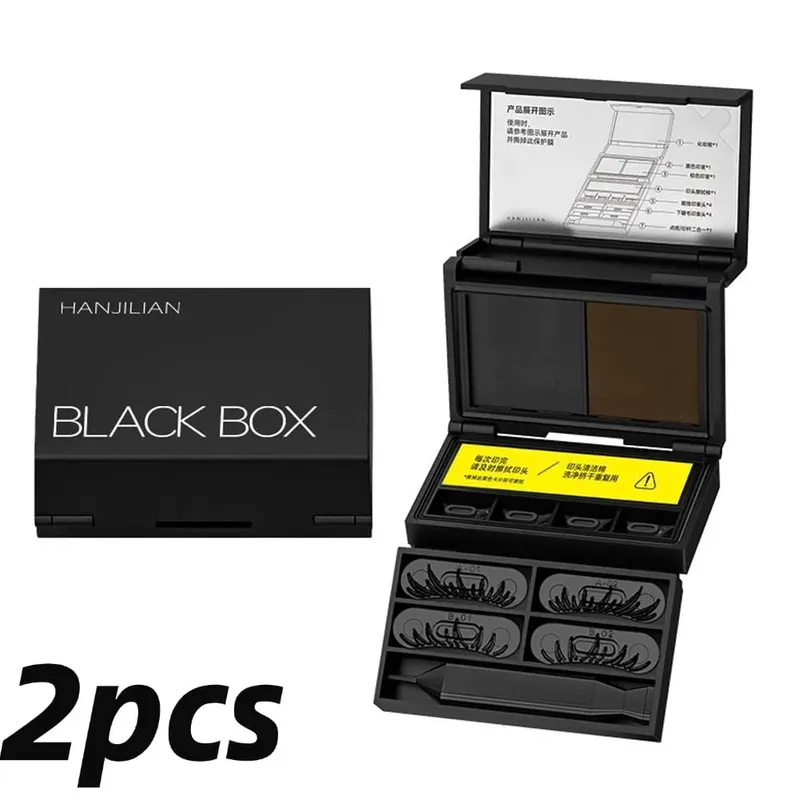 Eyeliner Stempel Bulu Mata Bawah 3-In-1 & Tahi Lalat 3S Aplikasi Cepat Set Riasan Mata Portabel Anti-selip Alami Tahan Lama — image 7