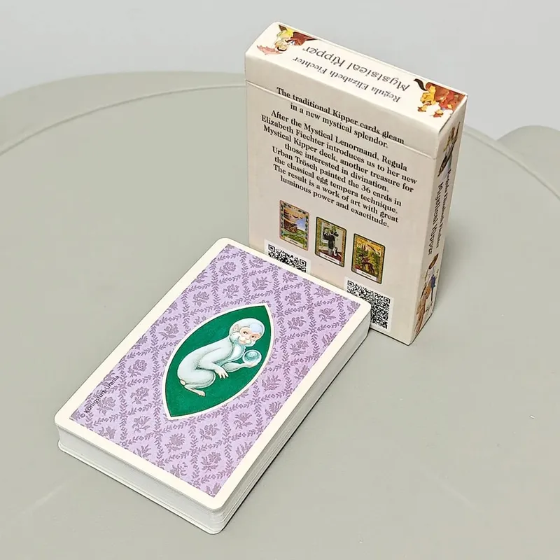 Mystisches Kipper-Deck, 9 x 6 cm, deutsches Wahrsagesystem, 36 Oracle-Karten mit Schlüsselwörtern