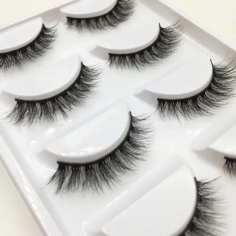 Natural 3D Mink False Eyelashes Makeup Fake Eye Lashes Faux Cils Make Up Beauty Tools Wholesale 5 Pairs — image 2