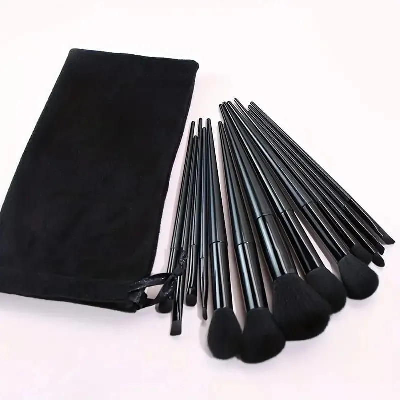 13PCS Black Makeup Brushes Set Powder Foundation Blush Kabuki Blending Makeup Beauty Tools Brochas Maquillaje for Cosmetics — image 2