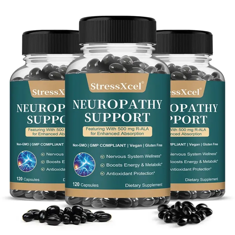 Neuropatie Kapsle Bylinná směs Antioxidant Podpora Denní Nervy Wellness Tělo Metabolismus Buněčná vitalita a nálada Klid — image 8