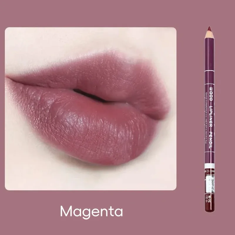 Non Stick Cup Waterproof Matte Lip Liner Pen Nude Red Long Lasting for Women Party Makeup Lip Cosmetics — image 9