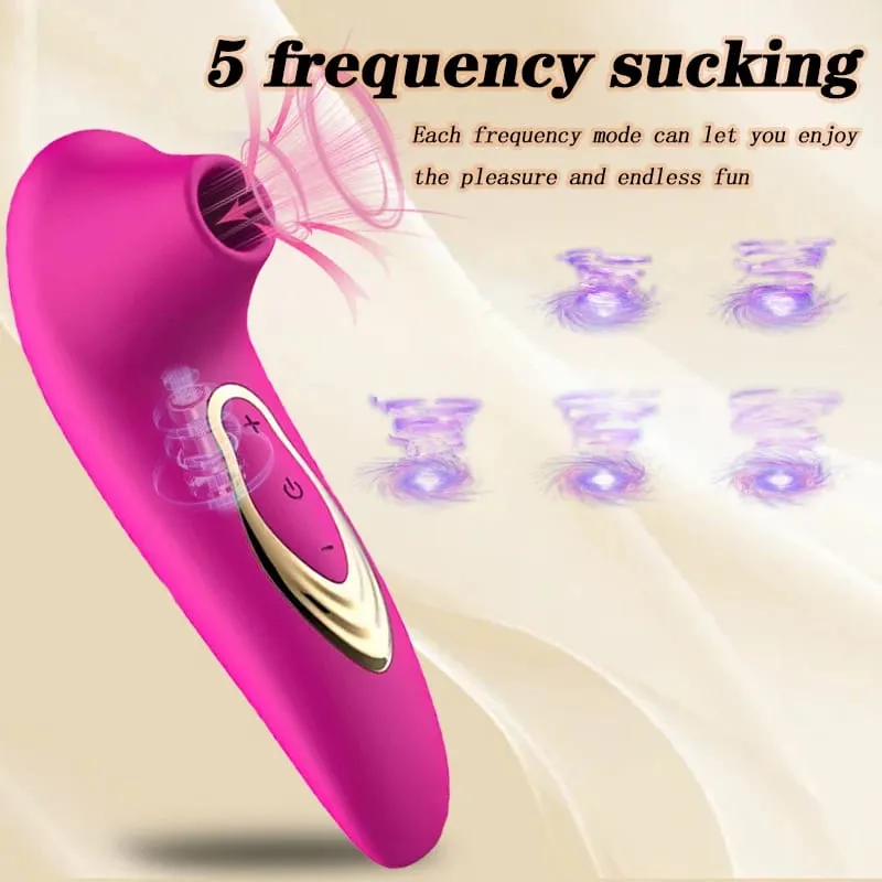 Clitoral Sucking Vibrator for Women Clit Sucker Vibrators with 5 Suction & Vibration Mode Waterproof Rose Sex Toy Clitoris — image 2