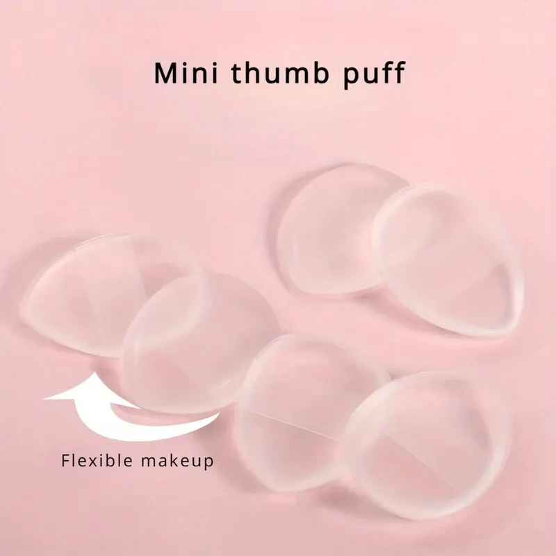Paquet de 1/5 Mini bouts de doigts en Silicone-pinceaux de maquillage réutilisables sans parfum pour fond de teint correcteur et poudre