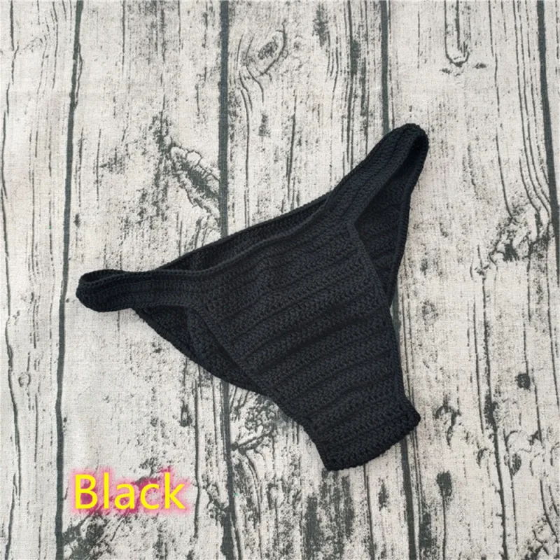 Chaud hommes femmes sous-vêtements respirants main Crochet taille basse Gstring natation bain de soleil string Sissy culottes Трусы Мужские — image 17