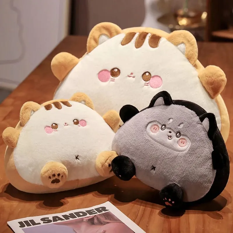 20cm Rice Ball Cat Plush Pillow Cute Onigiri Kitten Stuffed Cushion Soft Fluffy Throw Pillow Sofa Bedroom Decor Gift — image 3