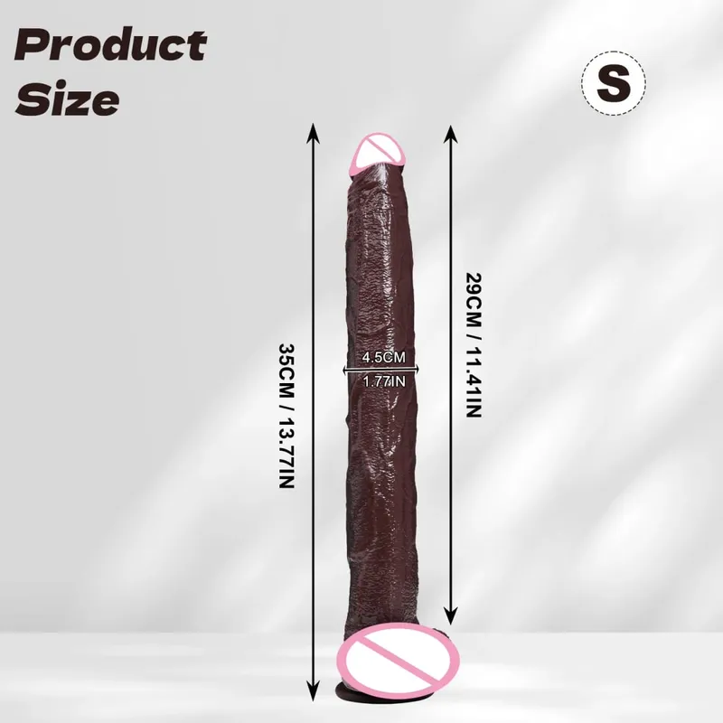 40cm longo vibrador realista forma de cobra única camada silicone pênis grande macio brinquedo sexo anal ventosa pau para mulher g-ponto orgas — image 11