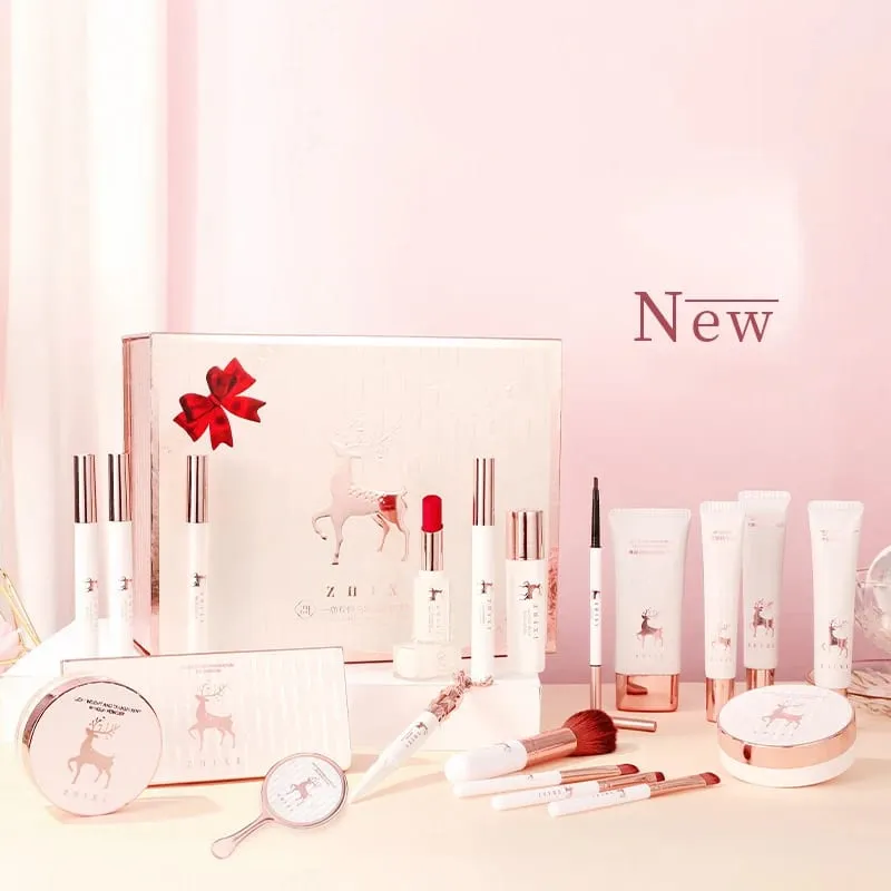 Juego de 20 piezas de maquillaje, caja completa, lápiz labial, sombra de ojos, juego de regalo, productos completos para el cuidado de la piel, cosméticos para mujeres — image 2