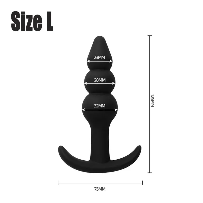 Silikonové dildo Anální kolíky Zarážka na tupo Dilatátor Masážní přístroj prostaty Vaginální stimulátor Sexuální hračky pro dospělé pro muže/ženy Trenér — image 9