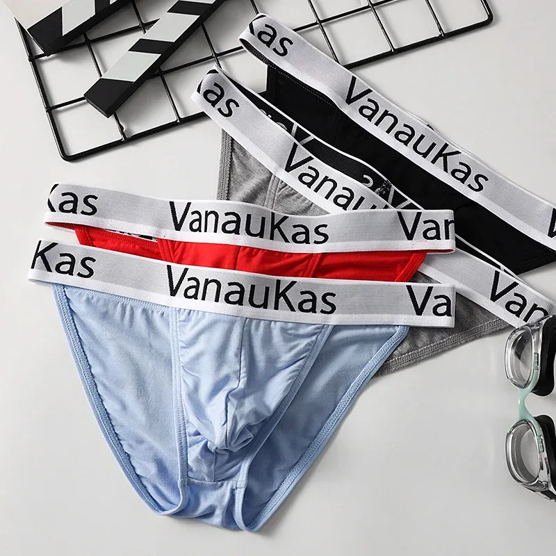 3-Piece High-Cut Mini Briefs: Men's Modal, New Style, Hollow Elastic, Sexy Low-Rise Underwear — image 3