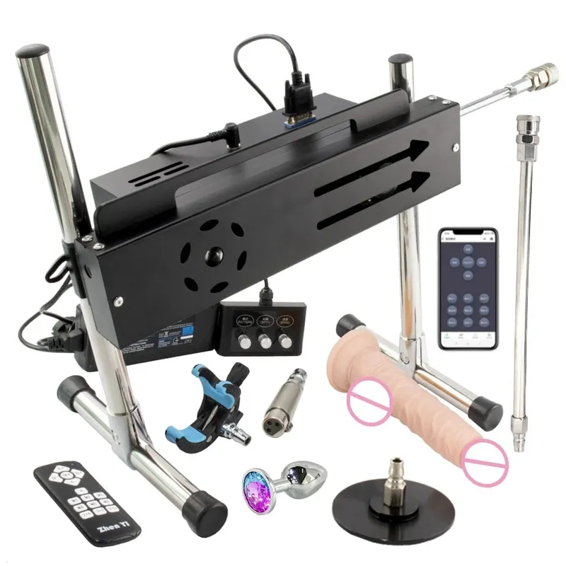 Yapay Penis Ekleri ile 200W Süper Güçlü İnme 1-15cm Otomatik Mastürbasyon Makinesi Destek Üç Kontrolör Seks Makineleri — image 20