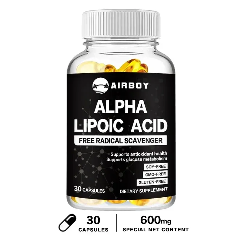 Alpha Lipoic Acid Softgels - Supports Nervous System Health Powerful Antioxidant Promotes Metabolism Healthy Aging — image 8