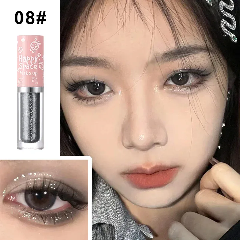 Pearlescent Glitter Liquid Eyeshadow Long Lasting Makeup Shiny Eye Shadow Eyeliner Silkworm Pen Brighten Cosmetics Highlighter