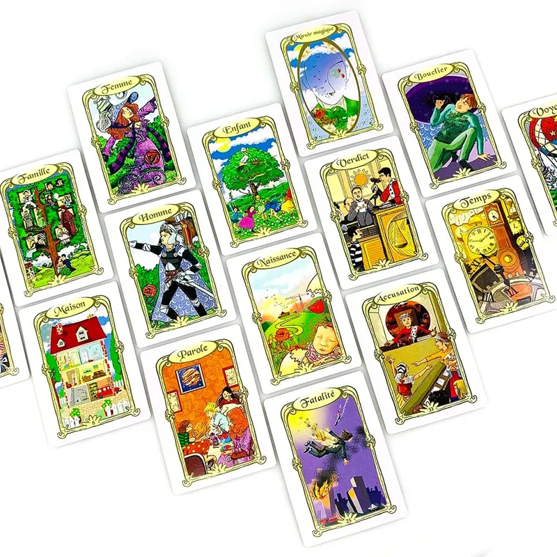 L'Oracle Des Miroirs Karty Wyroczni Wersja francuska Mistyczna gra karciana wróżby z przewodnikiem dla kolekcjonerów i początkujących