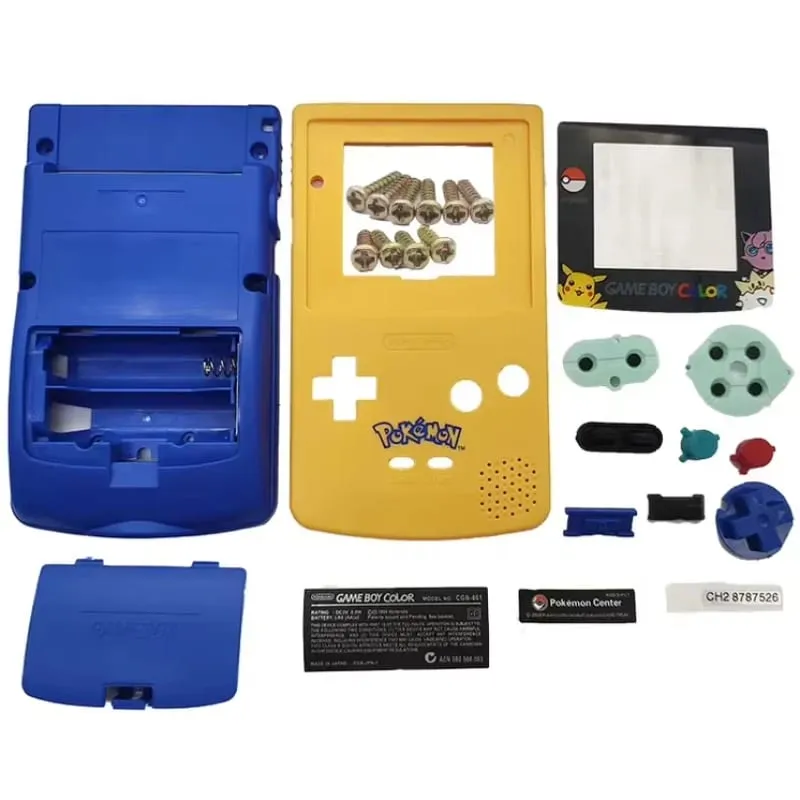 Custodia GBC GameBoy Color Sostituzione Custodia colorata gialla Custodia Pokemon GBC Pikachu — image 2