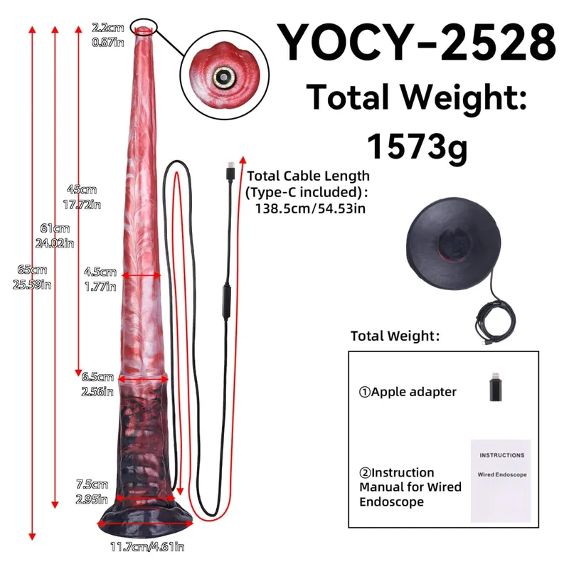 65cm Long Butt Plug Anal Speculum Camera Dilator APP Control Extreme Anus Expansion Monster Fantasy Dildo Silicone Sex Toys — image 6