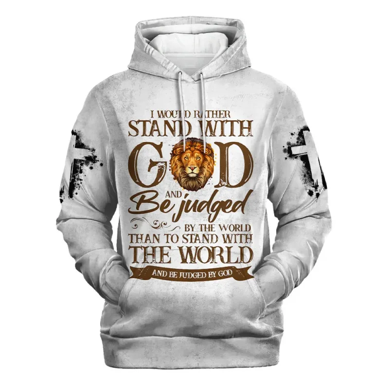 2025 primavera y otoño Dios Jesús gráfico jerseys Animal León 3d impreso sudaderas con capucha deportes Casual diario sudaderas Unisex