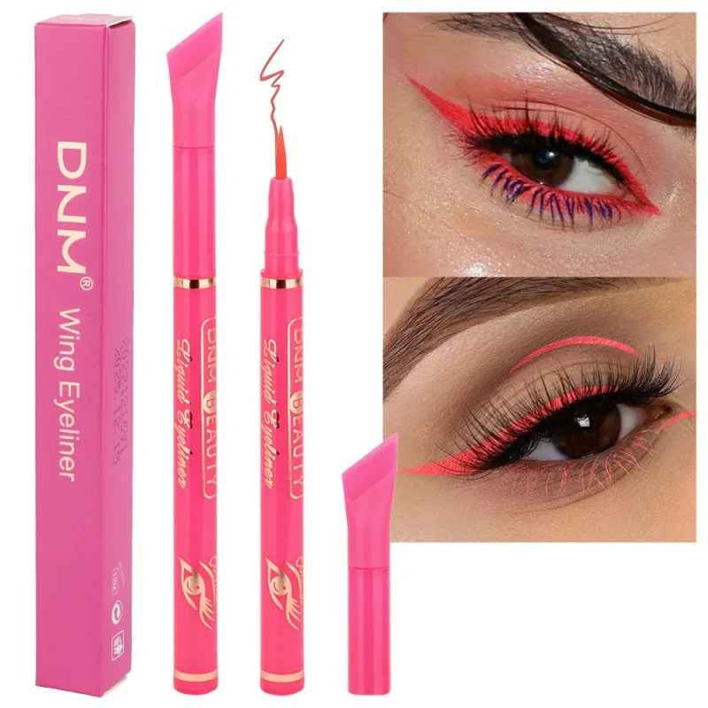 Penna per eyeliner liquido opaco a 12 colori Nero Viola Trucco Impermeabile A rapida asciugatura Liscio Ultra-sottile Eye Liner Suggerimenti per le ali Cosmetico — image 18