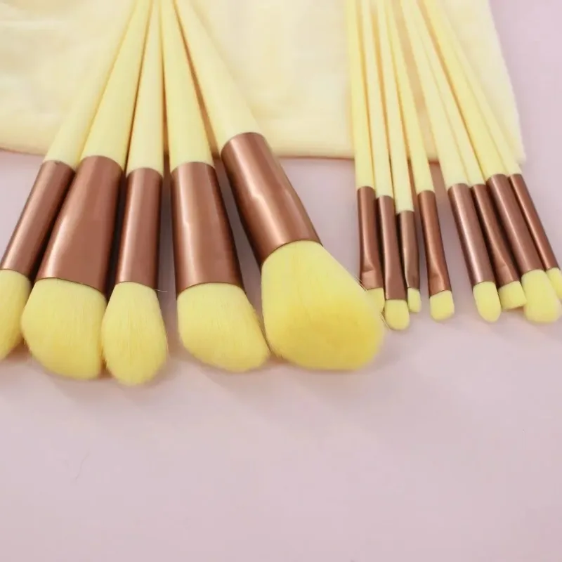 Ensemble de pinceaux de maquillage, 13 pièces, ombre à paupières, fond de teint, poudre cosmétique, mélange de Blush, outils de maquillage de beauté pour débutants — image 5