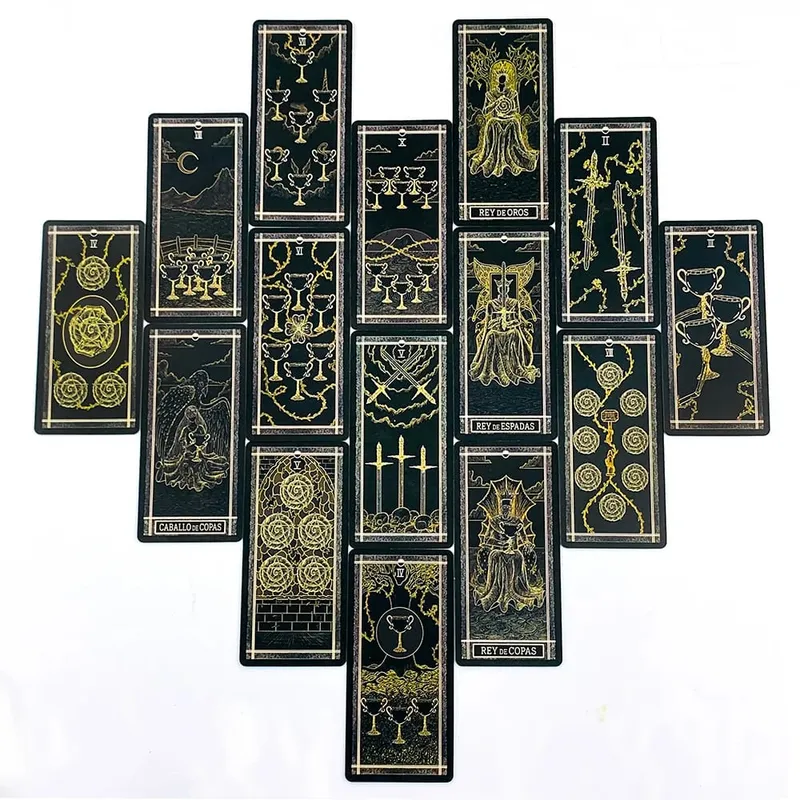 Mazzo di Tarocchi spagnoli 78 pezzi Carte Predittiva Divinazione Gioco da tavolo Raccolta di famiglie Gioco di carte Meditazione Viaggi e regali — image 5