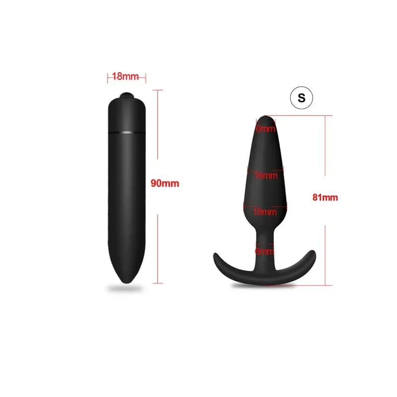4 adet acemi silikon Butt Plug Anal Plug erkekler için prostat masaj aleti eşcinsel Mini Anal kurşun vibratör seks oyuncak erkekler kadınlar için