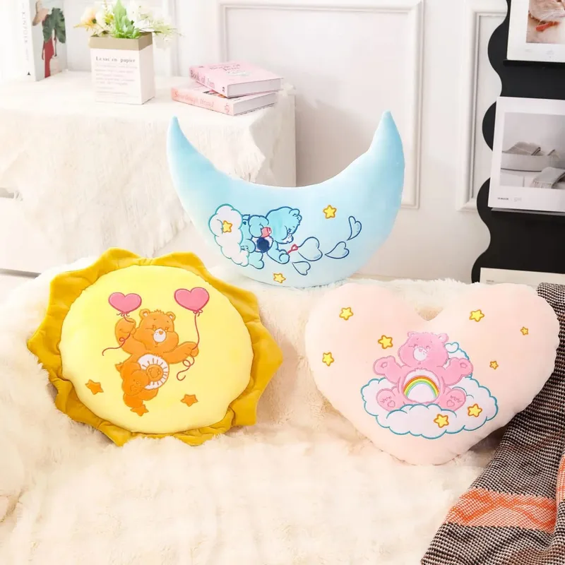 Care Bears Rainbow Bear Plush Pillow Star Moon Sun Heart Home Decor Stuffed Toys Dolls Cartoon Plush Decoration Pillow — image 2