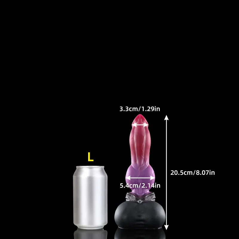 Nothosaur Ungu Merah Realistik Palam Dubur Besar Palam Punggung Fantasi Haiwan Dildo Urut Dubur Dilator Penerokaan Sensual Mainan Seks