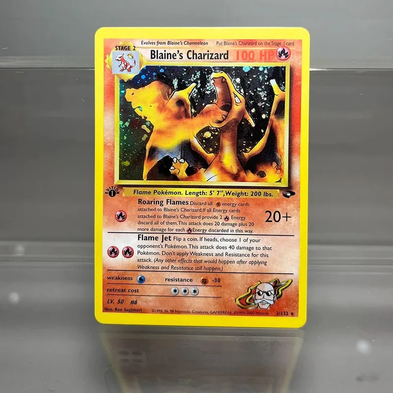 PKM Holographic Single Proxy Cards Lugia Charizard Venusaur Foil Game Collection Cards PTCG Kids Toys — image 18