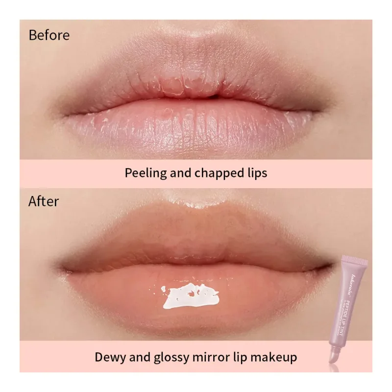 Mirror Glass Shine Lip Gloss Transparent Halo Dyeing Long Lasting Moisturizing Waterproof Cosmetics Christmas Makeup Gift — image 5