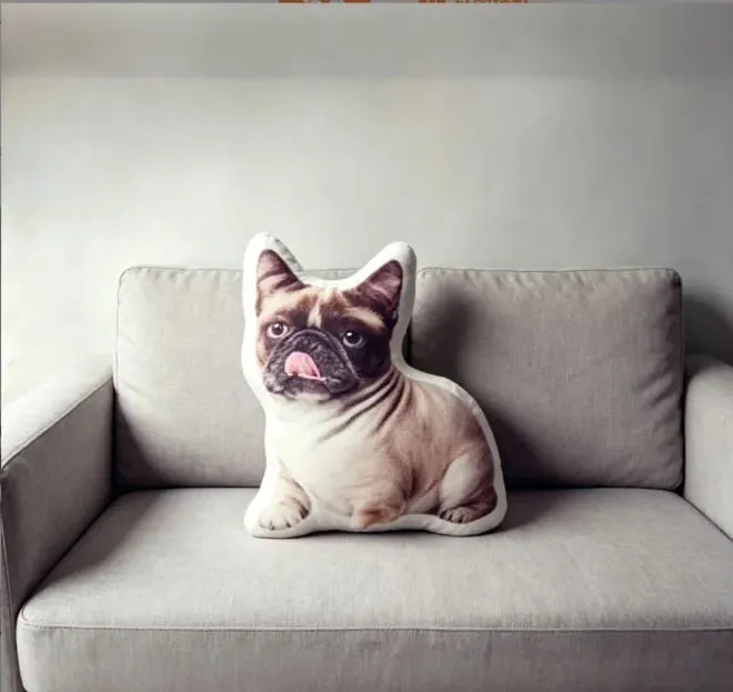 Cuscino per cani con simulazione stampata in 3D, divertente cuscino a forma di animale domestico, soggiorno, camera da letto, decorazione morbida, regalo di festa personalizzato — image 13