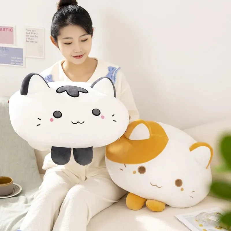 50 ซม.หมอนตุ๊กตาแมวนุ่มน่ารักลูกแมวปุยตุ๊กตาหมอนโซฟาตกแต่งบ้านนอนกอดหมอนวันหยุดของขวัญ — image 6