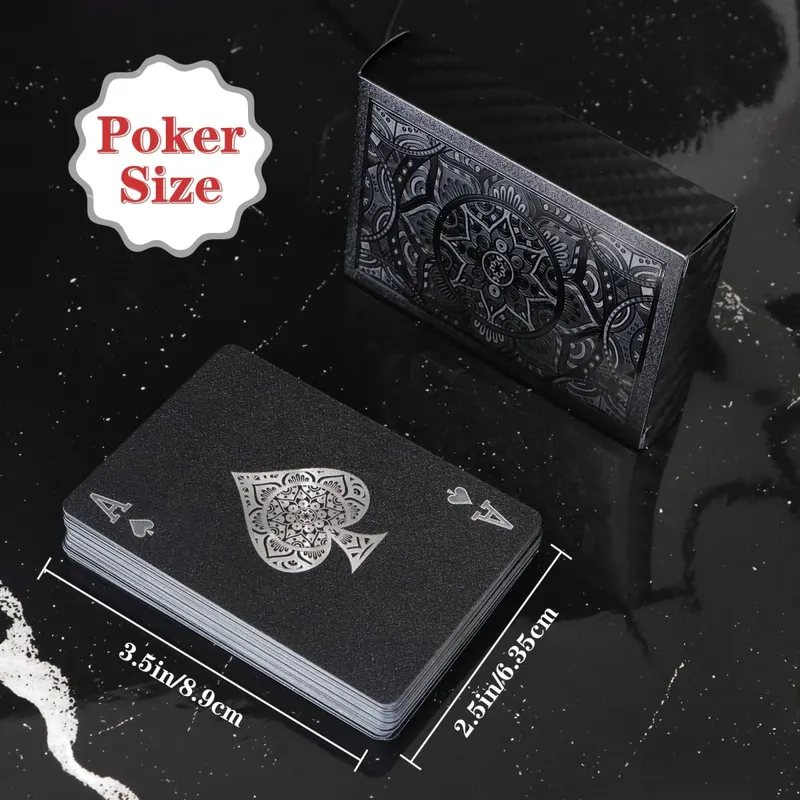 Black Gold Spielkartenspiel; Wasserdichter Pokeranzug aus Kunststoff; Magic Package Brettspiel-Geschenkkollektion — image 4