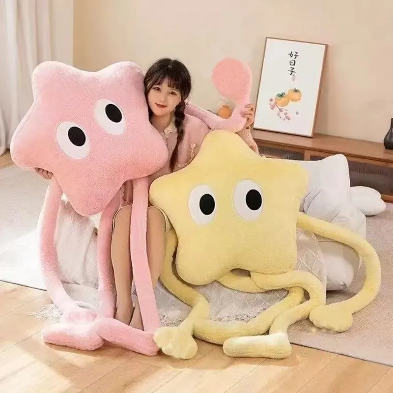 ใหม่ 110 ซม.ตุ๊กตาหมอนPlush Soft Big Eyesตุ๊กตาดาวโยนหมอนตกแต่งบ้าน — image 6