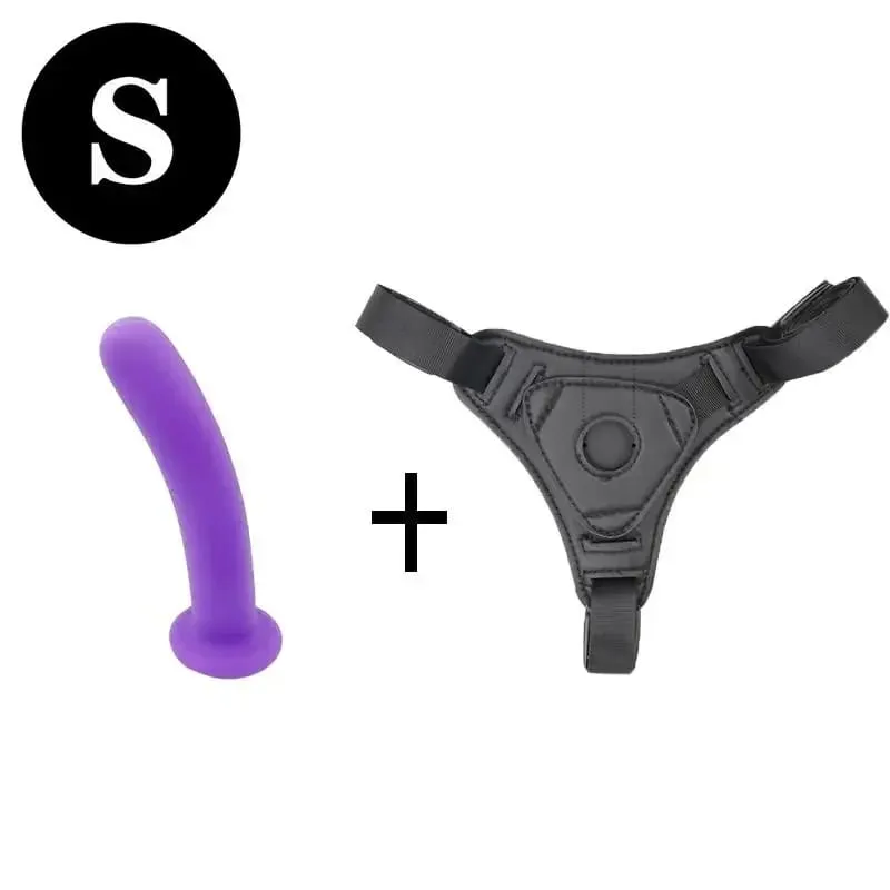 Verstellbares Silikon-Umschnalldildo-Geschirr-Set, S, M, L, Größen, realistische Penishöschen für Frauen, lesbische Paare, G-Punkt, Anal, Vaginal — image 13