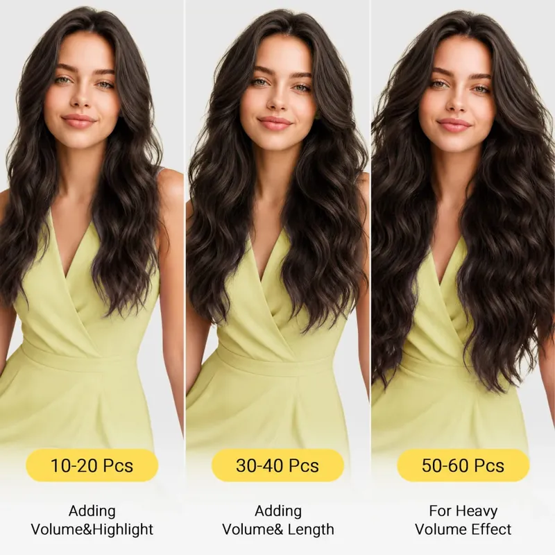 Sunmofavo Tape I Remy Human Hair Extensions Tyk Silkeagtig Lige Naturlig Brun Usynlig Tape 20 Stk Salon Grade Til Kvinder — image 6