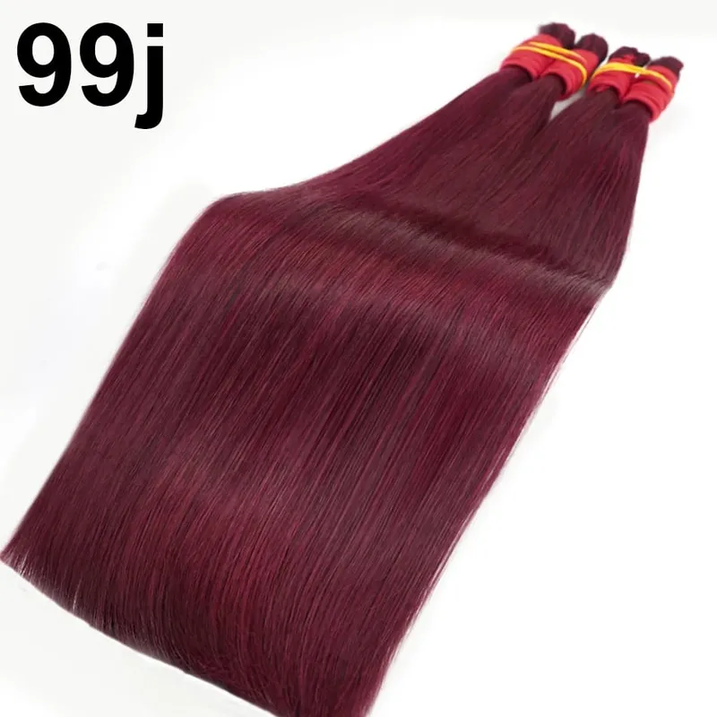 No Weft 100% Real Human Hair Extensions Remy Human Hair Bulk Unprocessed Natural Black Virgin Indian Hair Braiding for Women — image 19