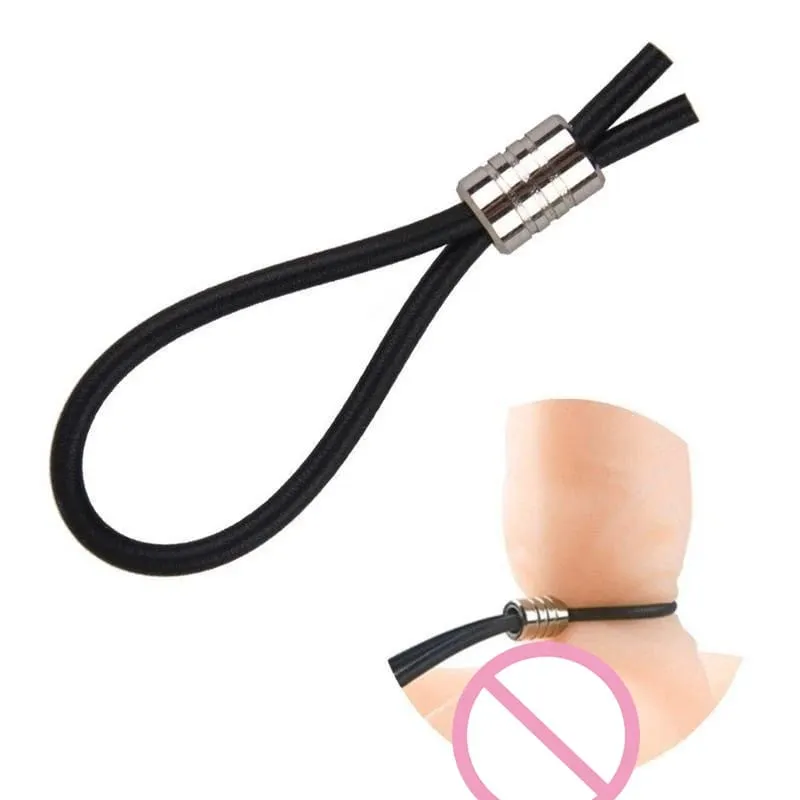 Pénis coq Lasso anneau gardien en caoutchouc mâle prolonger rehausseur retard temps durable impuissance anneau d'armement Sex Toy produit — image 3